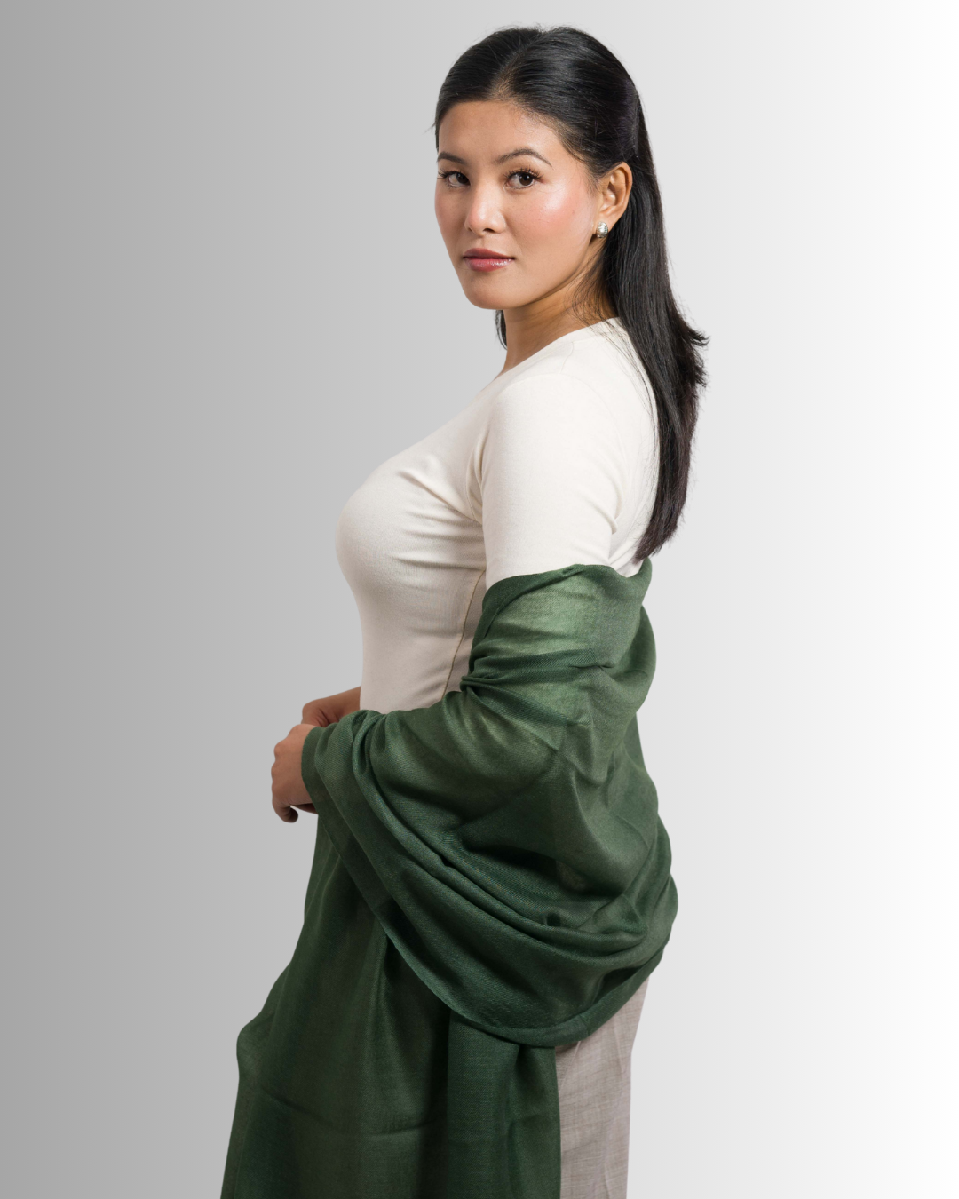 Dark Forest Green - Himalaya Pashmina