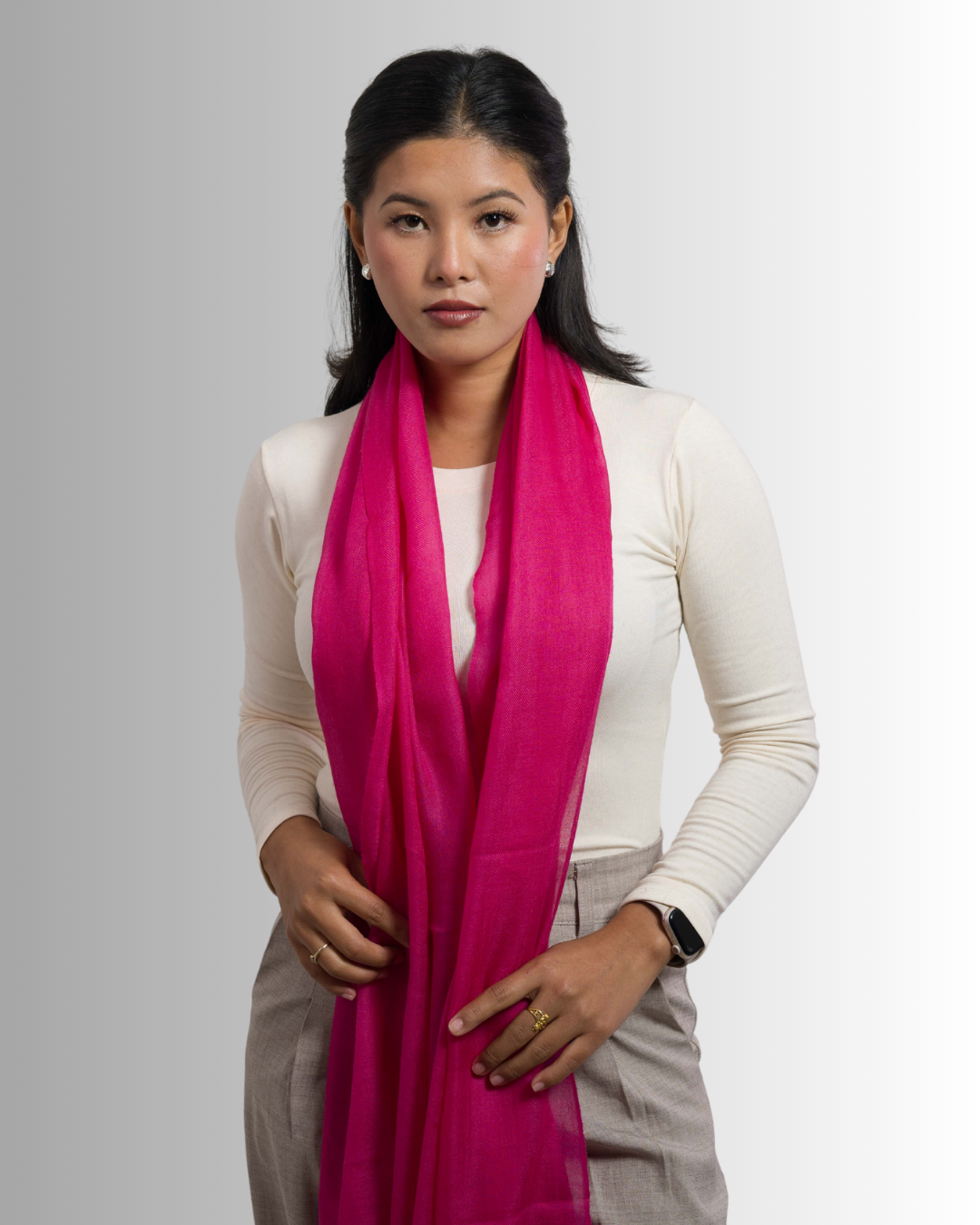 Hot Pink/ Fuschia - Himalaya Pashmina