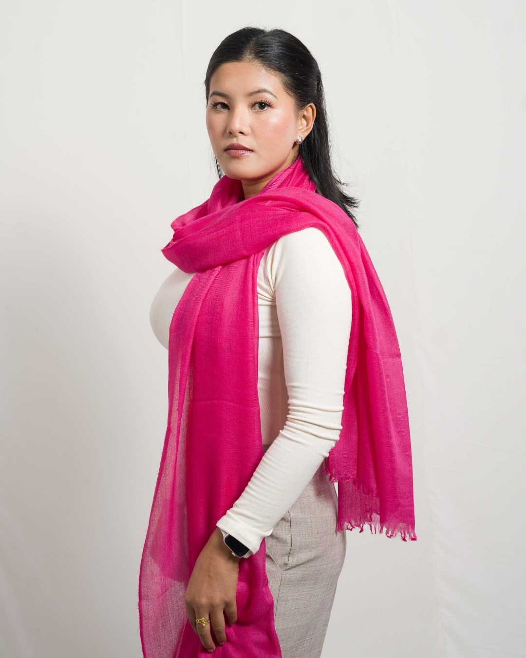 Hot Pink/ Fuschia - Himalaya Pashmina