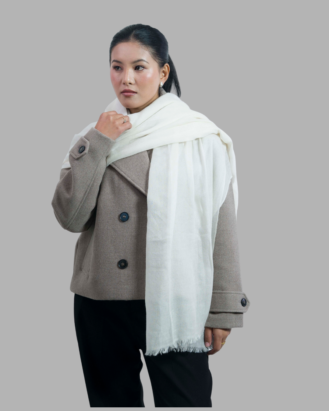 Off - White - Himalaya Pashmina